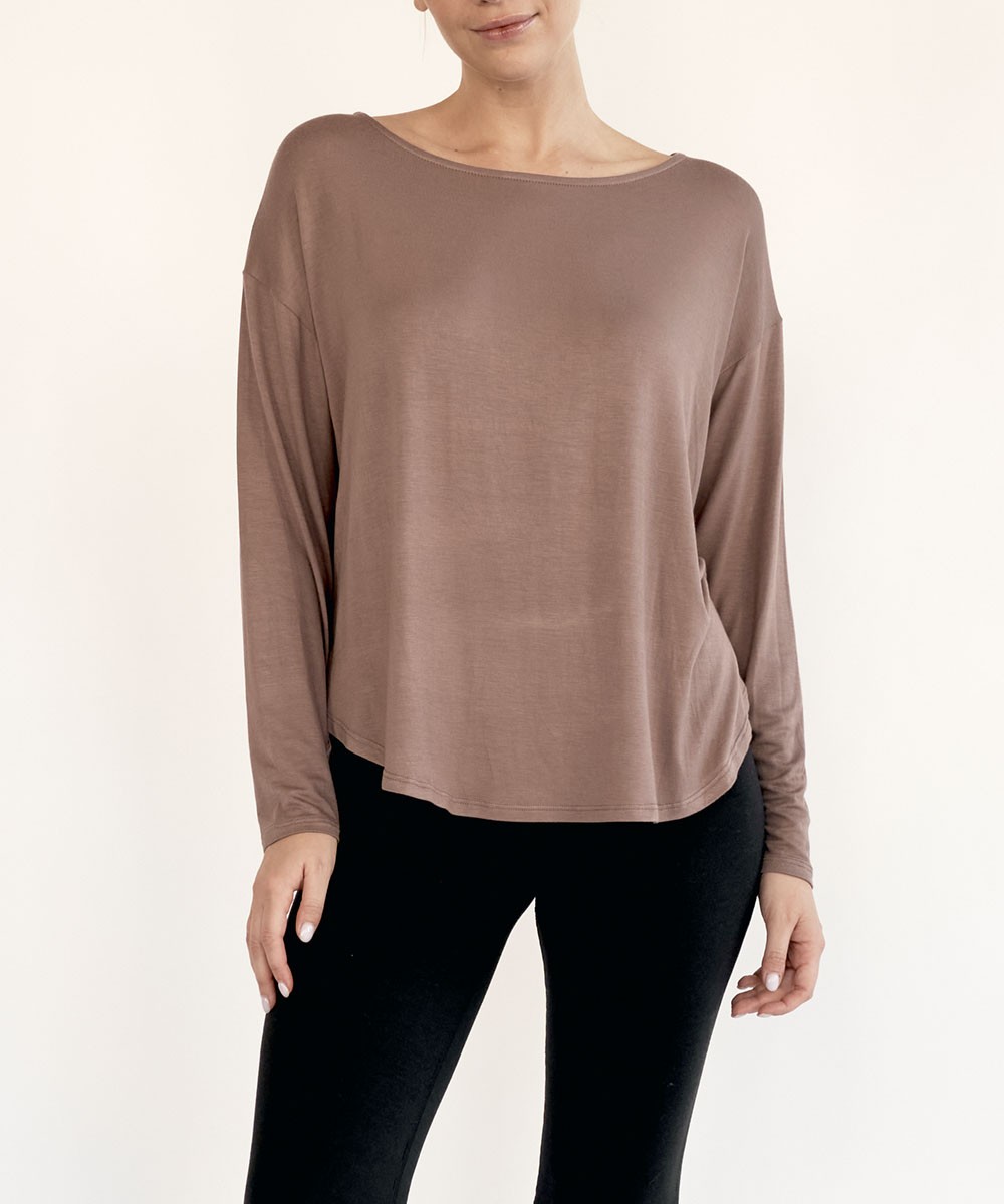 Bamboo Dolman long sleeve top